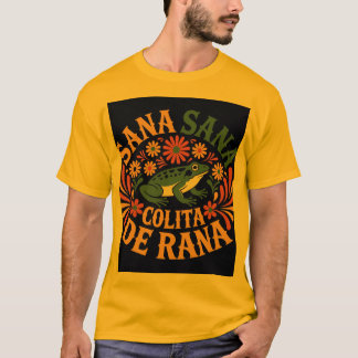 Sana Sana Colita De Rana T-Shirt d'Art Populaire M