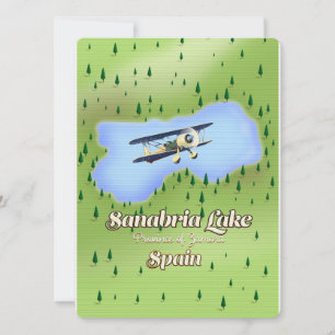 Sanabria See Spanien Reisekarte.