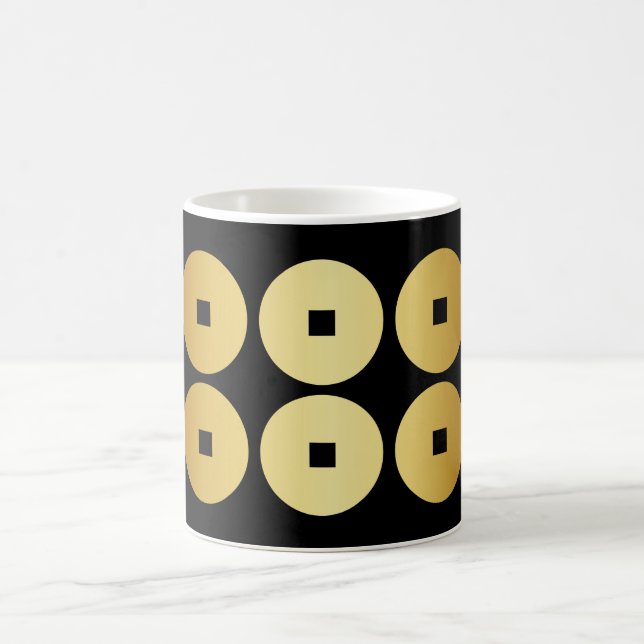Sanada Yukimura Japanisches Familienwappen Kaffeetasse (Mittel)