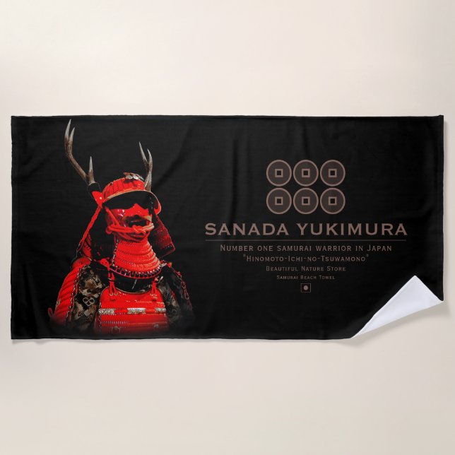 SANADA YUKIMURA (Red ver.) Strandtuch (Vorderseite)