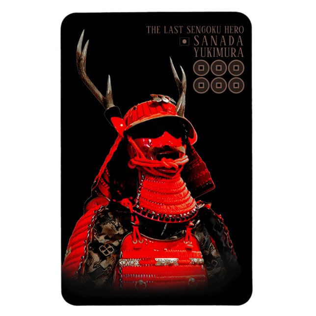SANADA YUKIMURA (Rot über) Magnet (Vertikal)