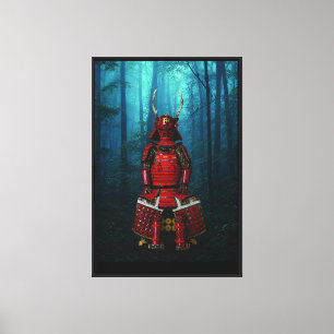 Sanada Yukimura Rüstung Canvas 24x36 Druck Leinwanddruck