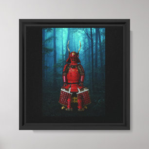 Sanada Yukimura Rüstung Canvas 8x8 Druck Leinwanddruck