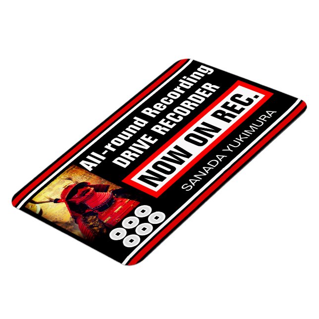 SANADA YUKIMURA: Warning Magnet Plate (Linke Seite)