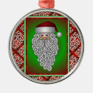 Sanata Clause Silbernes Ornament