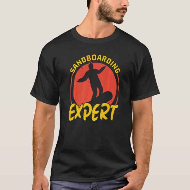 Sanboarding Expert Boardsport Sand Dune Sandboard T-Shirt (Vorderseite)