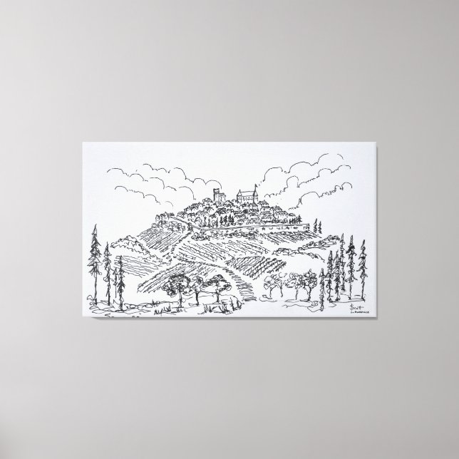 Sancerre | Loire Valley, Frankreich Leinwanddruck (Vorderseite)