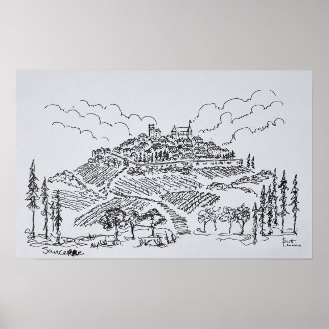 Sancerre | Loire Valley, Frankreich Poster (Vorne)