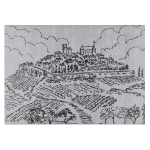 Sancerre-Weingüter   Loire-Tal, Frankreich Schneidebrett