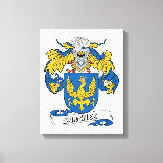 Sanchez Familienwappen Leinwanddruck (Vorderseite)