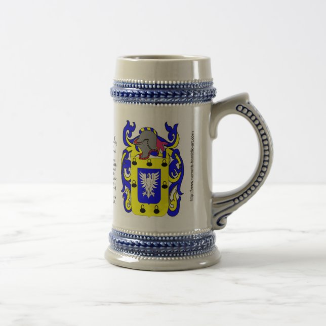 Sanchez-Familienwappen Stein Bierglas (Rechts)