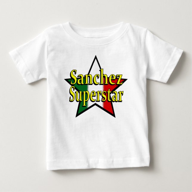 Sanchezsuperstar-Säuglings-T - Shirt (Vorderseite)