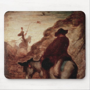 Sancho und Don Quichote, 19. Jahrhundert Mousepad