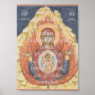 Sancta et Immaculata Print Poster