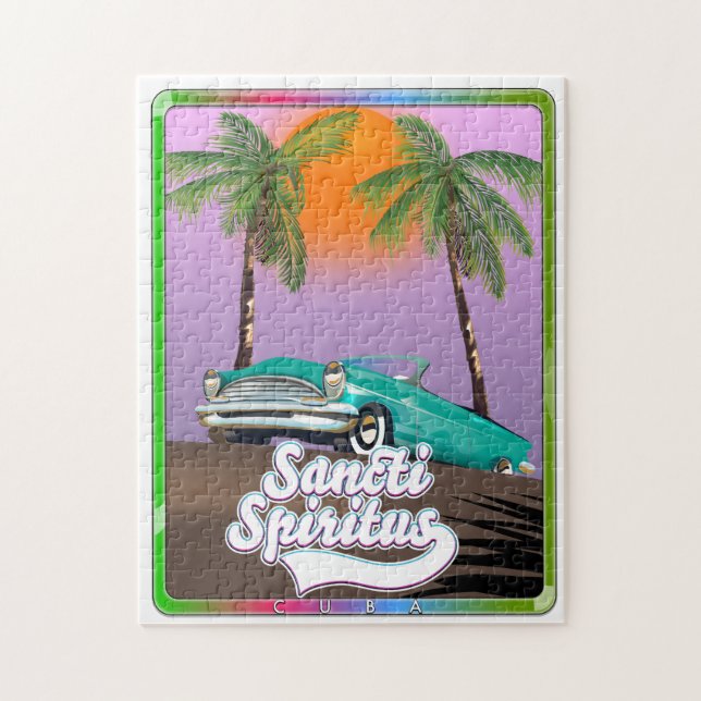 sancti spiritus Kuba Reiseplakat. (Vertikal)