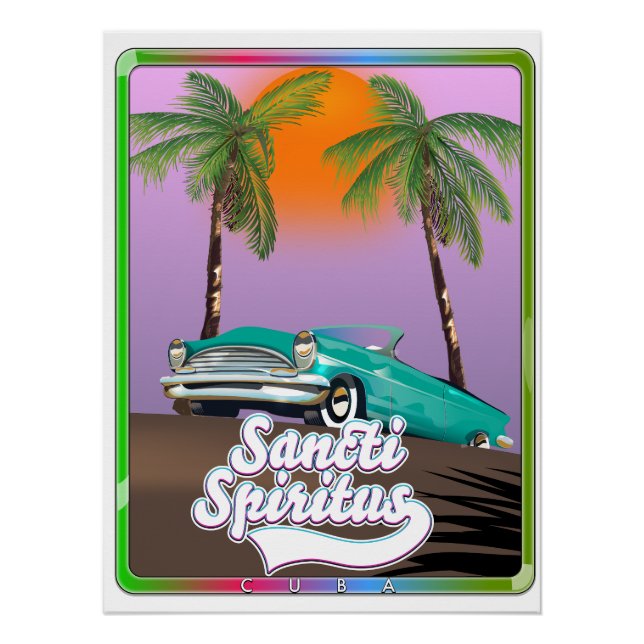sancti spiritus Kuba Reiseplakat. Poster (Vorderseite)