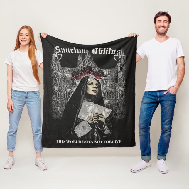 Sanctum Oblitus - Gothic Streetwear Design Fleecedecke (Beispiel)