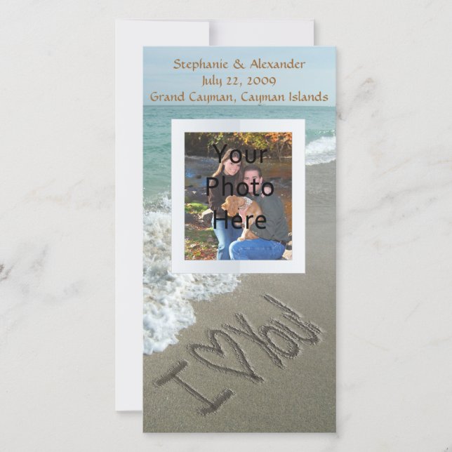 Sand am Strand, ich Liebe dir Ankündigung (Vorderseite)