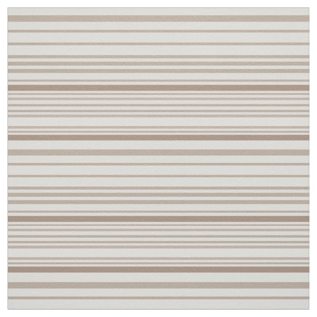  Sand and White Linen Stripes Stoff (Muster)