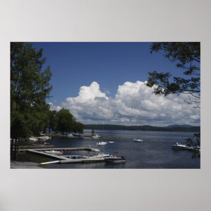Sand-Bar-Jachthafen, See Champlain Poster