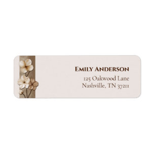 Sand-Beige-Handgezeichnetes-Blumen-Botanisches-Rüc