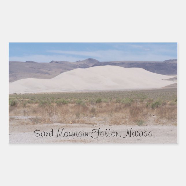 Sand-Berg Fallon, Nevada Rechteckiger Aufkleber (Vorderseite)