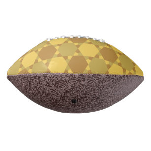 Sand Brown Star Optical Illusion Muster Football
