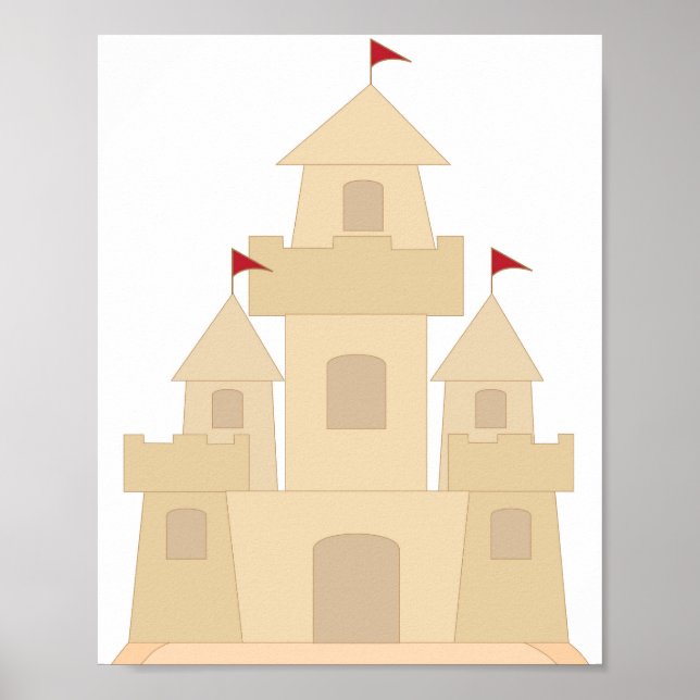 Sand Castle Poster (Vorne)