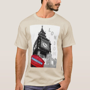 Sand Color London Big Ben Clock Tower Westminster T-Shirt