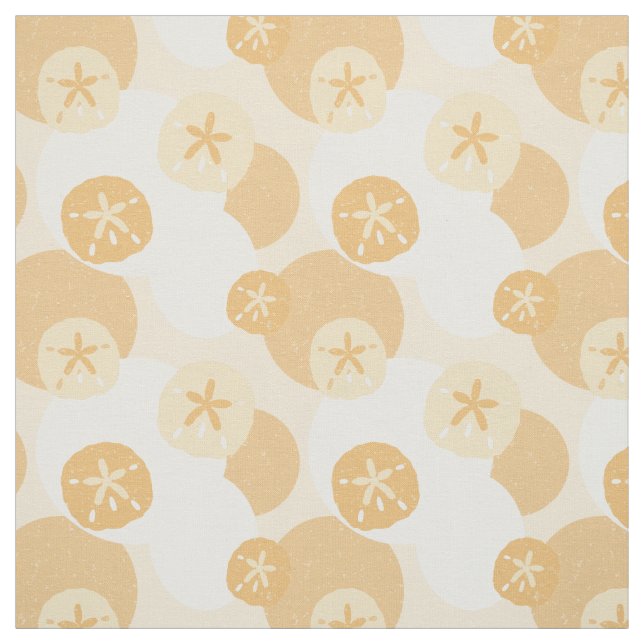 Sand-Dollar-Abstraktes Küstenmuster Stoff (Muster)