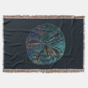 Sand Dollar Art Abstrakt Blue Nautic Gabe Gefallen Decke