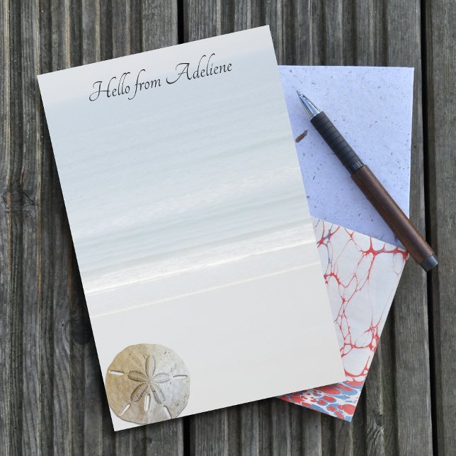 Sand Dollar Beach Hintergrundpapier Briefpapier (Von Creator hochgeladen)