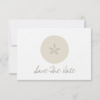 Sand Dollar Beach Hochzeit Save the Date