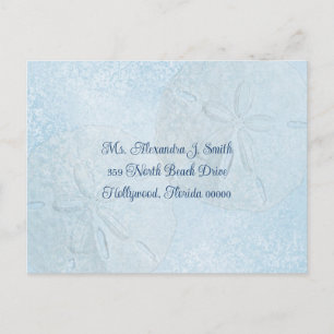 Sand-Dollar-Blues, Einladungen für Hochzeiten Post