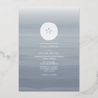 Sand Dollar Chambray Watercolor Beach Hochzeit