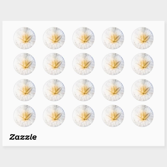 Sand Dollar Craze Runder Aufkleber (Blatt)