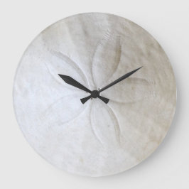 Sand Dollar Delight Round Clock Große Wanduhr