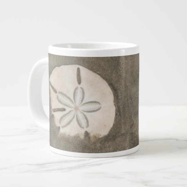 Sand-Dollar (Echinarachnius parma) Jumbo-Tasse (Vorderseite Links)