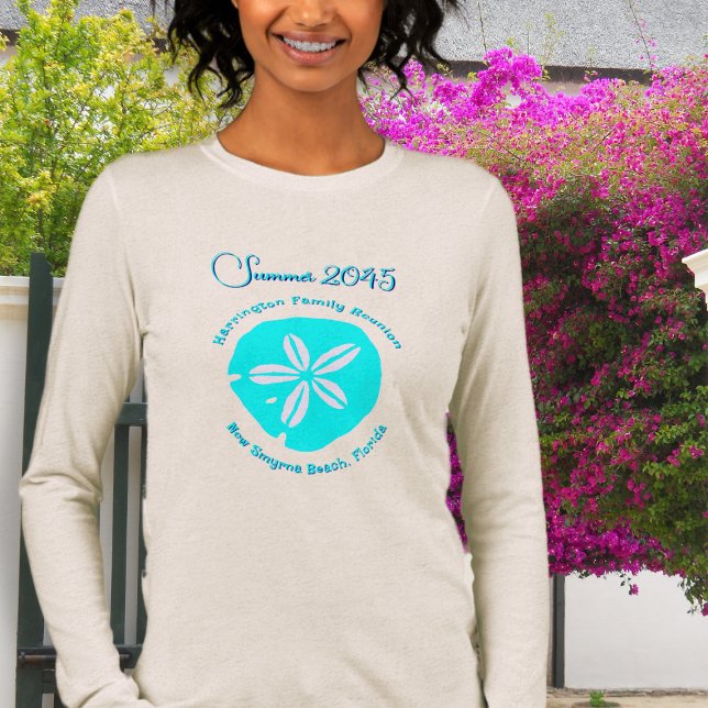Sand Dollar Family Beach Wiedersehen Keepake Tri-Blend Shirt (Von Creator hochgeladen)