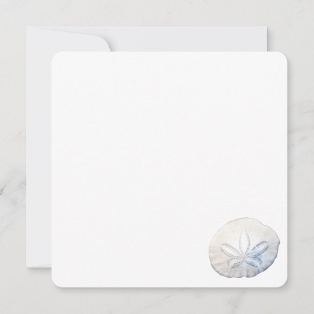 Sand Dollar Foto Flat Mitteilungskarten (Vorderseite)