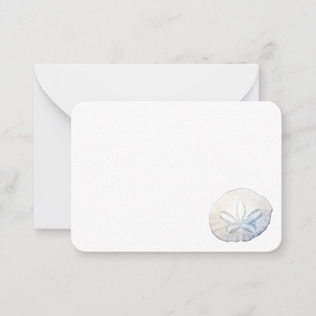 Sand Dollar Foto Flat Mitteilungskarten (Vorderseite)