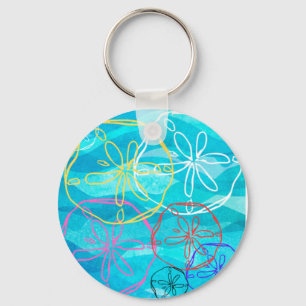 Sand-Dollar-Grafikdesign auf Schlüsselanhänger