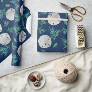 Sand-Dollar-Meereskoralle Geschenkpapier