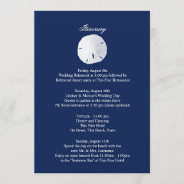 Sand Dollar Navy Blue Wedding Route Programm