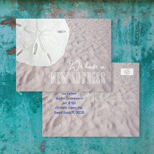 Sand-Dollar-Neuadress-Ankündigungspostkarte Ankündigungspostkarte