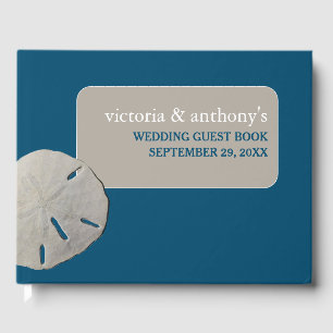 Sand Dollar, Ocean Blue Beach Hochzeit Gästebuch