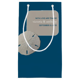 Sand Dollar, Ocean Blue Beach Hochzeitsfavorit Kleine Geschenktüte