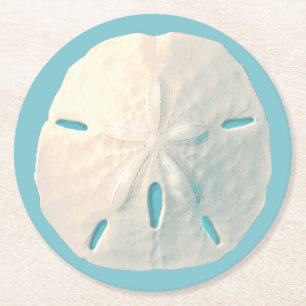 Sand-Dollar-Papier-Untersetzer Runder Pappuntersetzer