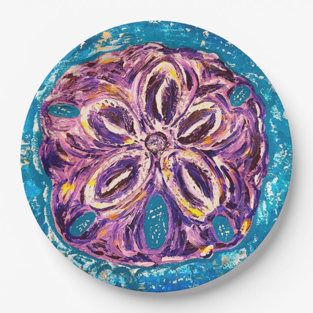Sand-Dollar-Papierplatte Pappteller (Vorderseite)