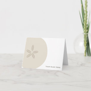 Sand-Dollar-Personalisierte Notecard